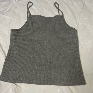 American Eagle Outfitters Gray Ribbed Camisole